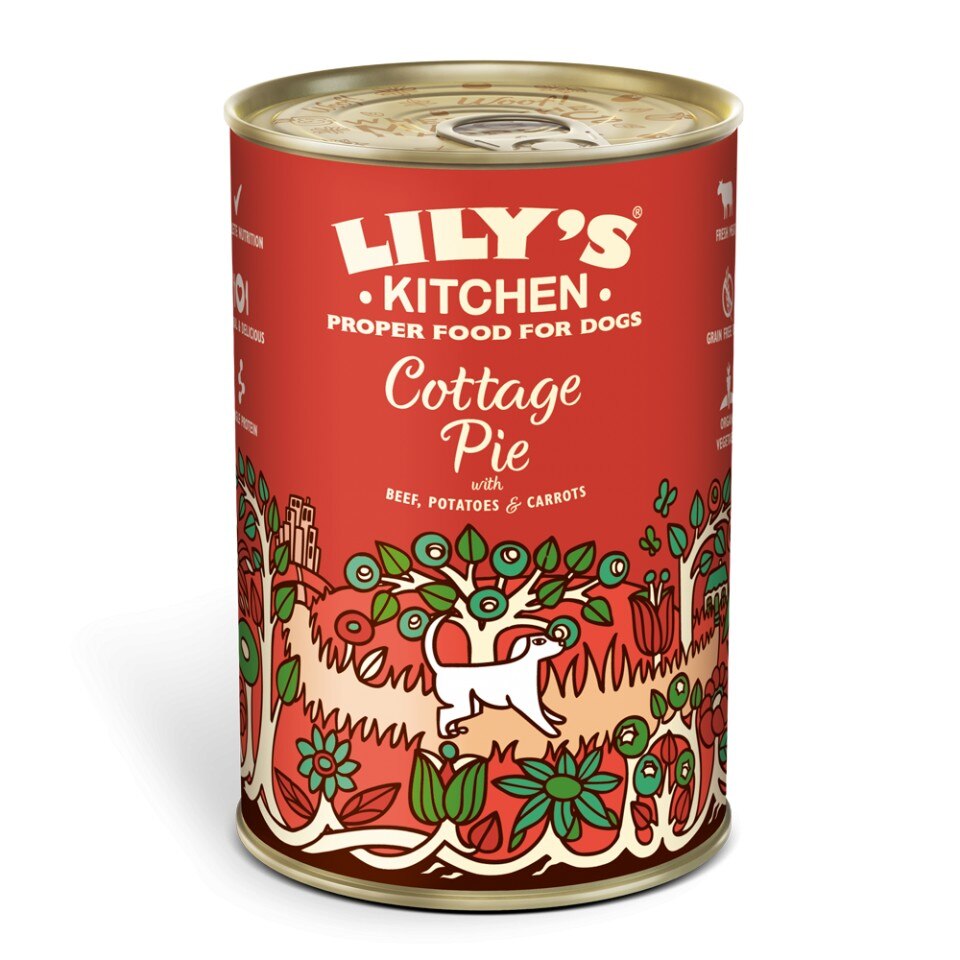 Hrana umeda pentru caini Lily's Kitchen Cottage Pie, 6x400g