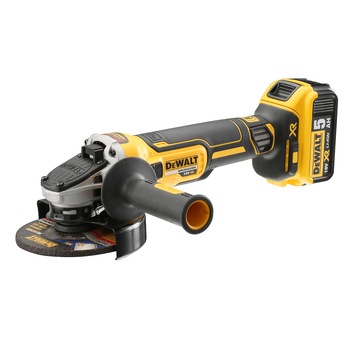 Polizor unghiular pe acumulator Dewalt DCG405P2-QW, 1000 W putere nominala, 18 V, 5 Ah acumulator Li-Ion, 9000 RPM, 125 mm diametru disc, M14 sistem prindere Polizor unghiular pe acumulator Dewalt DCG405P2-QW, 1000 W putere nominala, 18 V, 5 Ah acumulator Li-Ion, 9000 RPM, 125 mm diametru disc, M14 sistem prindere
