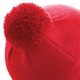 Оригинална шапка Beechfield Pom Pom, червена