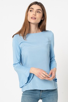 Zabaione, Bluza cu maneci trei sferturi, Albastru azur Zabaione, Bluza cu maneci trei sferturi, Albastru azur