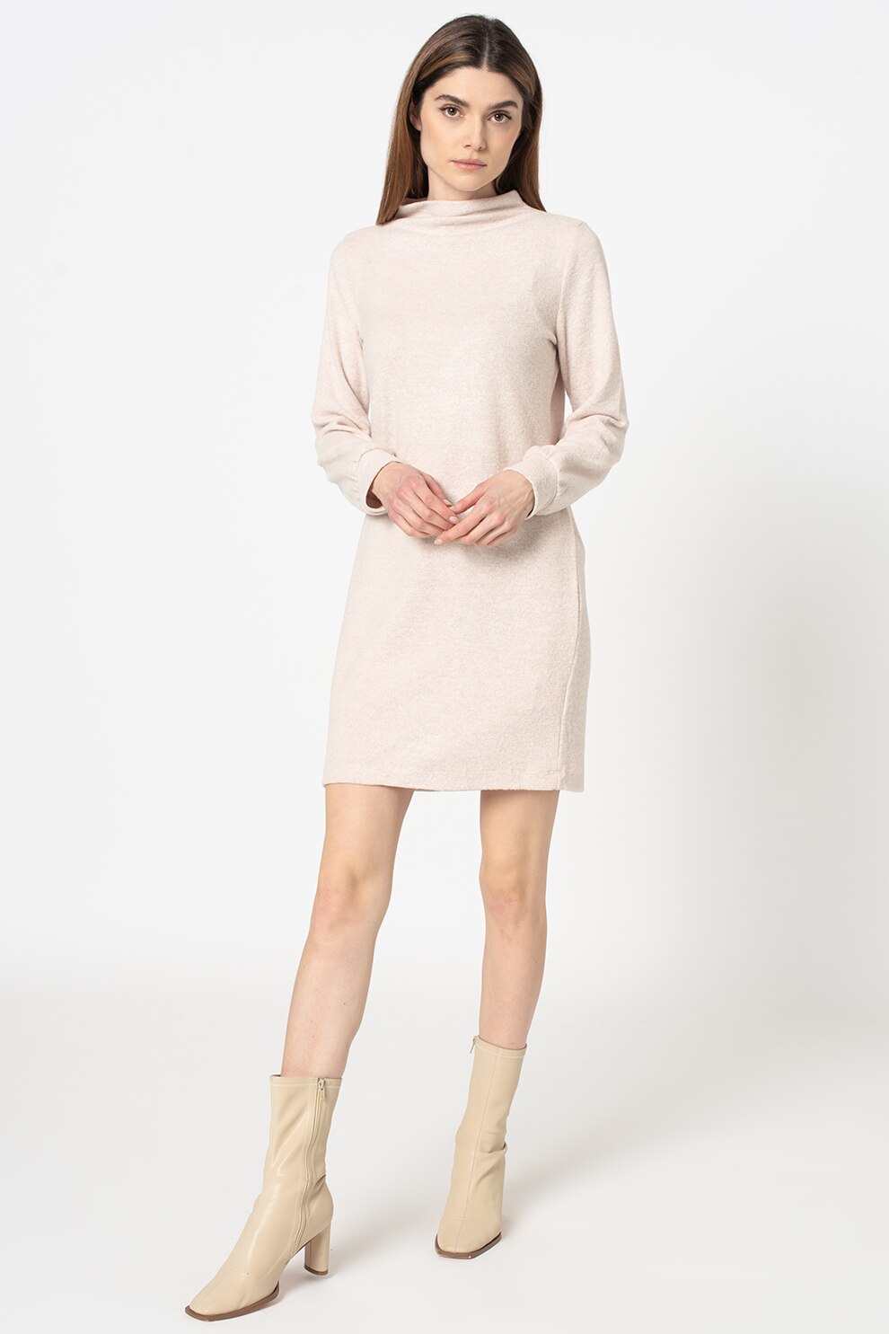 Haily's, Rochie tip pulover, tricotata fin Marisa, Roz pal