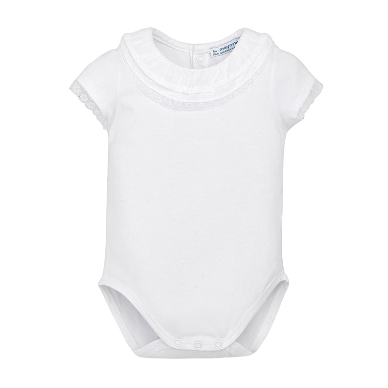 Body, Mayoral, bebe fetita, cu dantela, ivoire