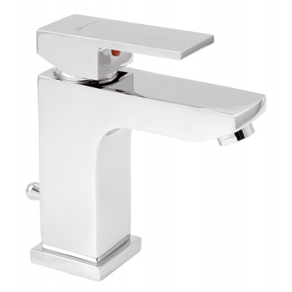 Baterie stativa lavoar Ferro Nobless Edge, monocomanda, crom, cartus ceramic