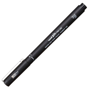 Liner Uni-Ball PIN07-200S pe baza de apa, negru Liner Uni-Ball PIN07-200S pe baza de apa, negru