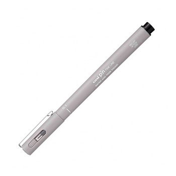 Liner Uni-Ball PIN01-200S, 0.1mm, pe baza de apa, gri deschis Liner Uni-Ball PIN01-200S, 0.1mm, pe baza de apa, gri deschis