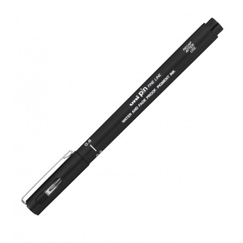 Liner Uni-Ball PIN08-200S 0,8mm, pe baza de apa, negru Liner Uni-Ball PIN08-200S 0,8mm, pe baza de apa, negru