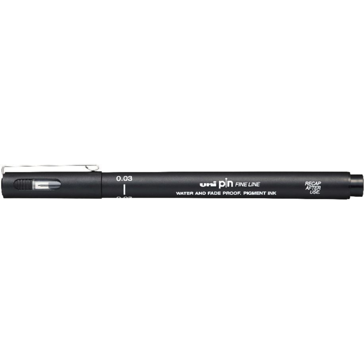 Подложка Uni-Ball PIN003-200S, 0.03 mm, на водна основа, черна
