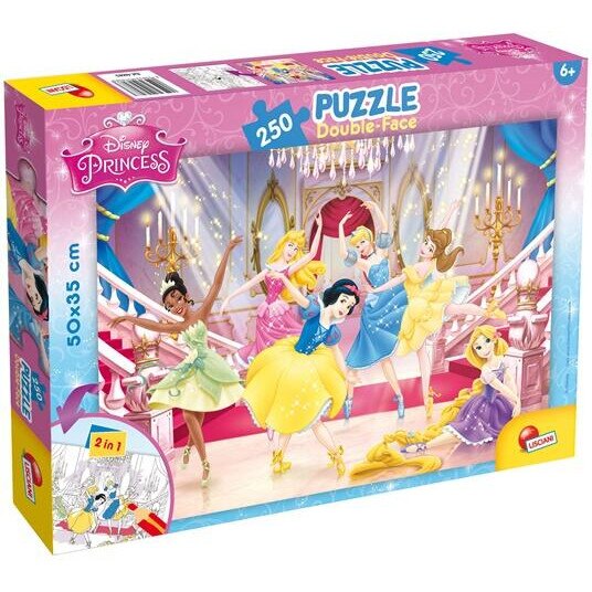 Puzzle de colorat, Printese la bal, 250 piese