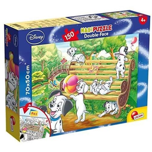 Puzzle de colorat supermaxi, 101 Dalmatieni, 150 piese
