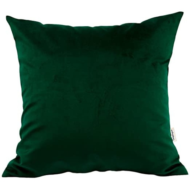 Set 4 fete de perna 50x70 cm bumbac ranforce verde inchis