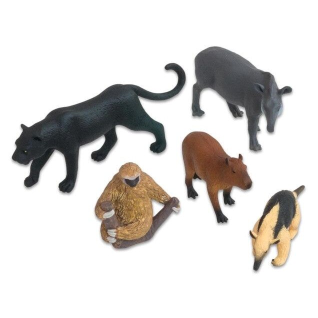 Set de 5 animale din America de Sud, Vinco, multicolor