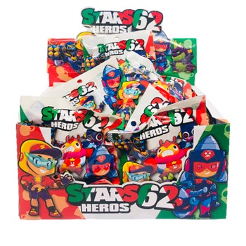 Kit 24 plicuri Brawl Stars Sezon 62 cu figurina si cartonase surpriza, kms1, Mistery Box Kit 24 plicuri Brawl Stars Sezon 62 cu figurina si cartonase surpriza, kms1, Mistery Box