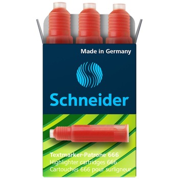 Rezerva textmarker Schneider Brillant/Maxx 115, Rosu Rezerva textmarker Schneider Brillant/Maxx 115, Rosu