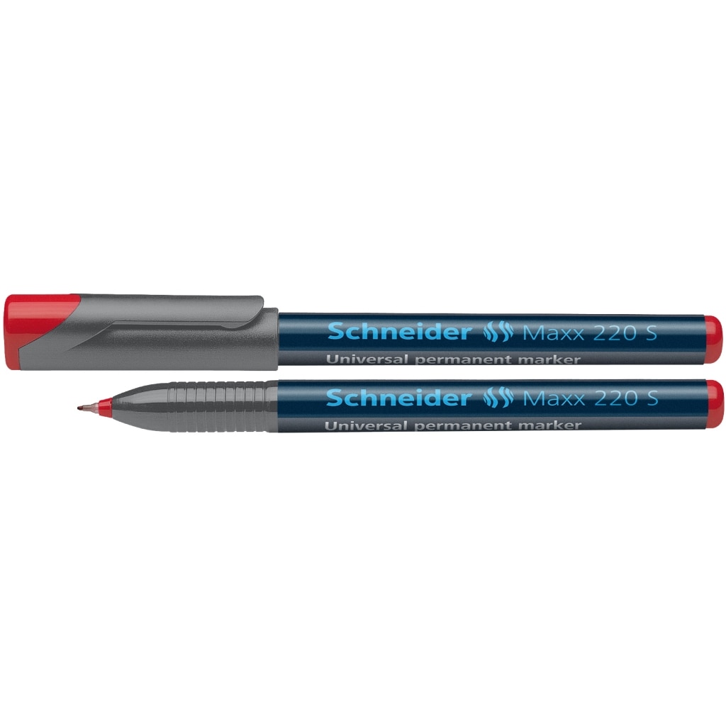 Marker OHP Sfin permanent Schneider 220, 0.4 mm, Rosu