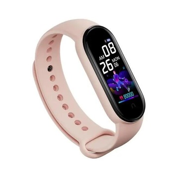 Bratara fitness SMARTECH (V.M5) cu Bluetooth, notificari apeluri si social media, ritm cardiac, S183, Rose Bratara fitness SMARTECH (V.M5) cu Bluetooth, notificari apeluri si social media, ritm cardiac, S183, Rose