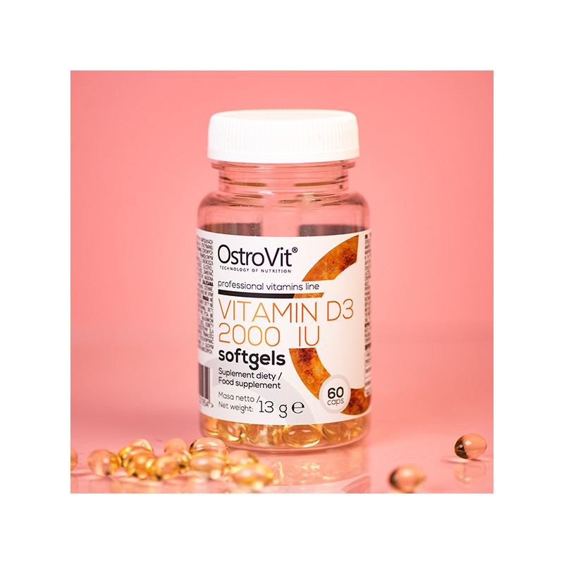 OstroVit Vitamin D3 2000 IU 60 Capsule EMAG Ro