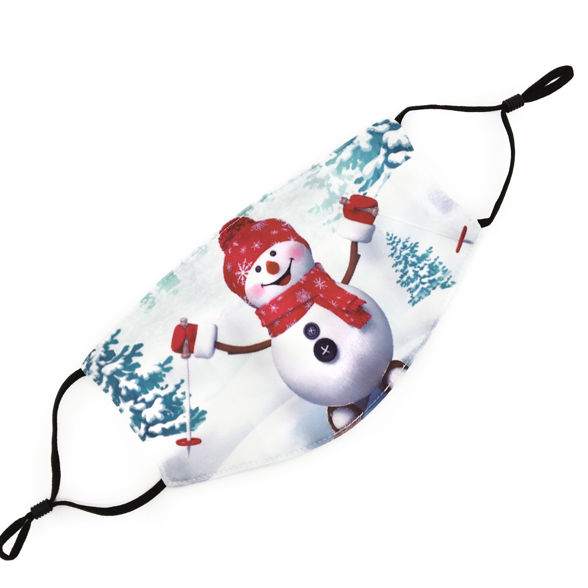 Masca protectie cu elastic ajustabil, marime universala, lavabila, reutilizabila, alb