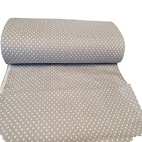 Metraj lenjerii Ranforce bumbac 100% gri buline 240X100 CM