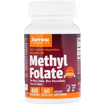 Supliment alimentar Jarrow Formulas Metilfolat 400mcg, 60 Capsule Supliment alimentar Jarrow Formulas Metilfolat 400mcg, 60 Capsule