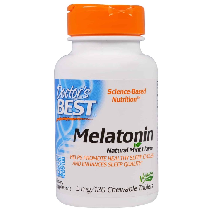 Supliment alimentar Doctor's Best Melatonina 5mg, 120 comprimate