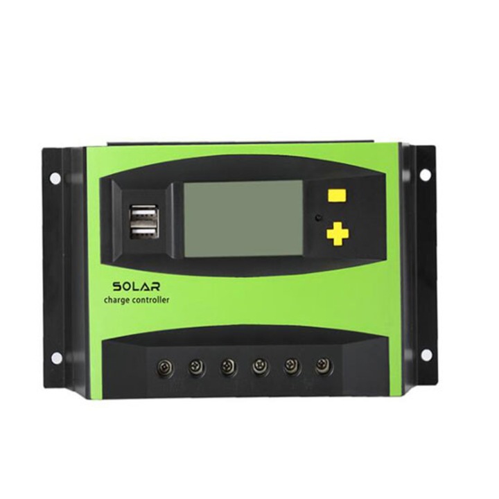 Соларен регулатор/контролер 30A PWM 12V/24V за фотоволтаични панели 2xUSB