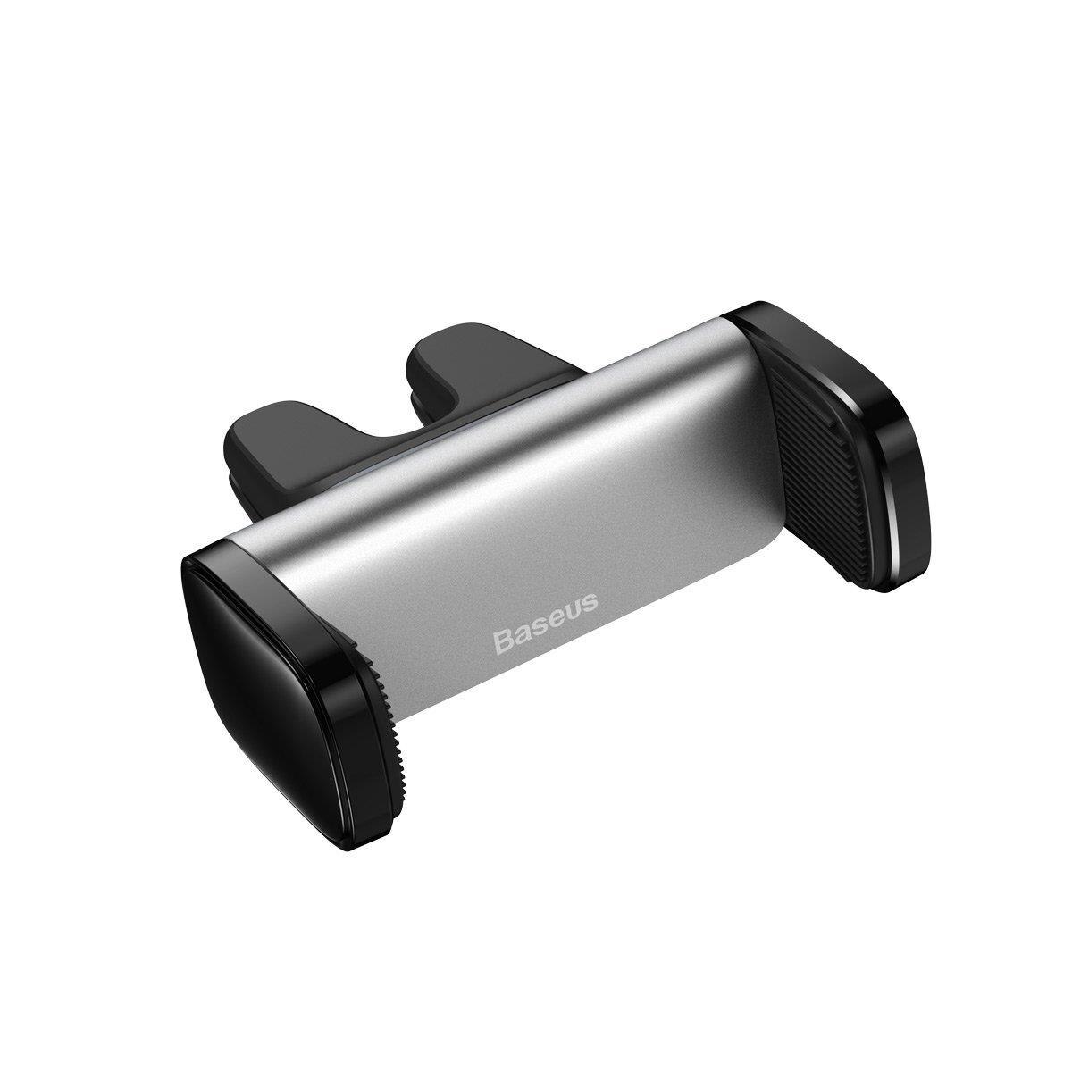 Suport auto Baseus pentru telefon, Steel Cannon Clamp, Silver