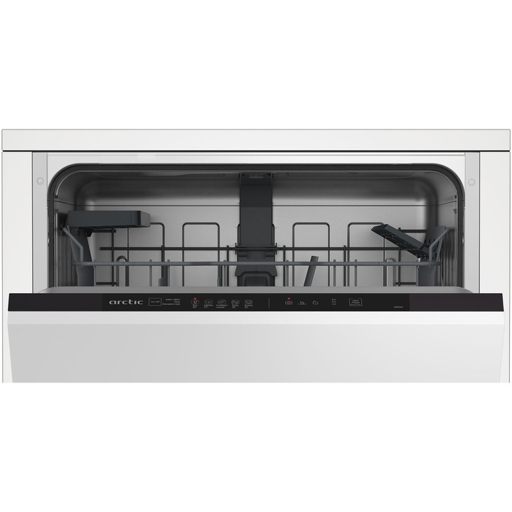 Masina de spalat vase incorporabila Arctic DBI542, 14 seturi, 5 programe, Clasa E, Aqua Protect, Timer, Control touch, 60 cm, Alb