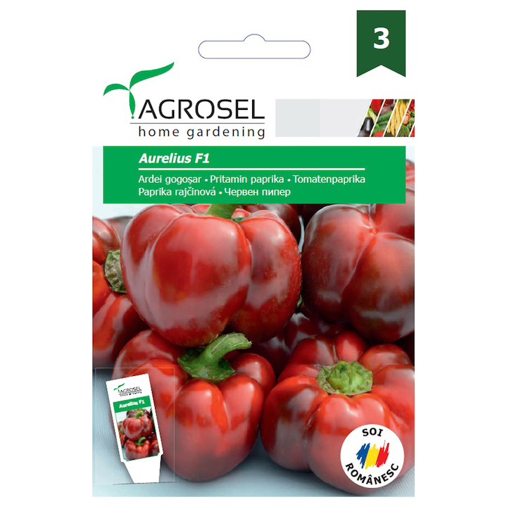 Seminte Ardei gogosar Aurelius F1, 15 sem