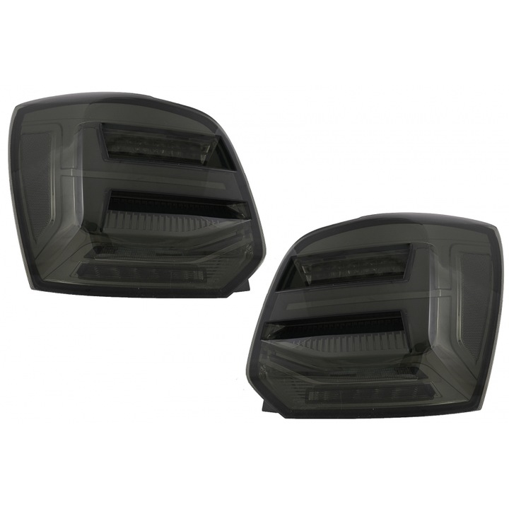 Stopuri Full LED compatibil cu VW POLO 6R 6C 61 2011-2017 Semnal Dinamic Vento Look Fumuriu