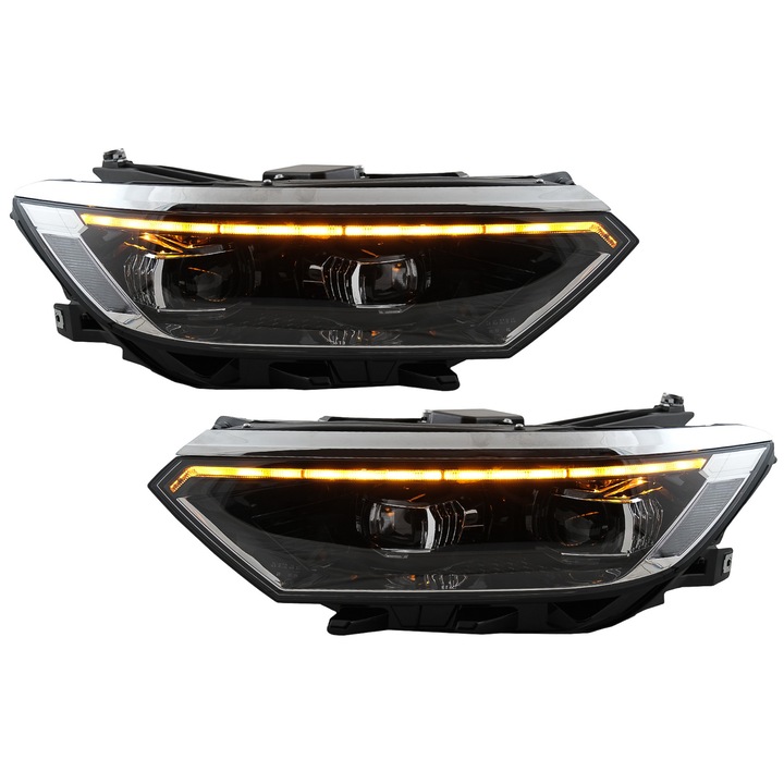 Комплект от 2 LED фара KITT, Съвместими с VW Passat B8 3G Facelift (2016-2019) 2020, Поглед с динамичен сигнал