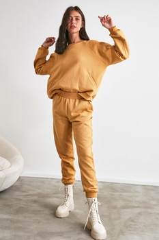 trendyol pantaloni sport cu buzunare ocru imagen 57_0_
0