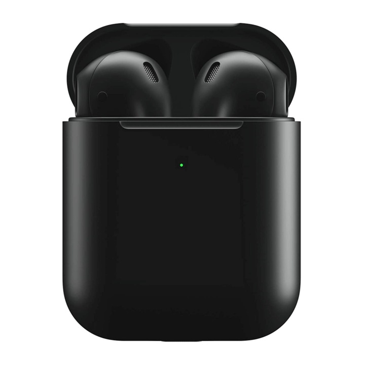 Блутут слушалки NYTRO Buds, Bluetooth 5.0, магнитна транспортна и зареждаща докинг станция, черни