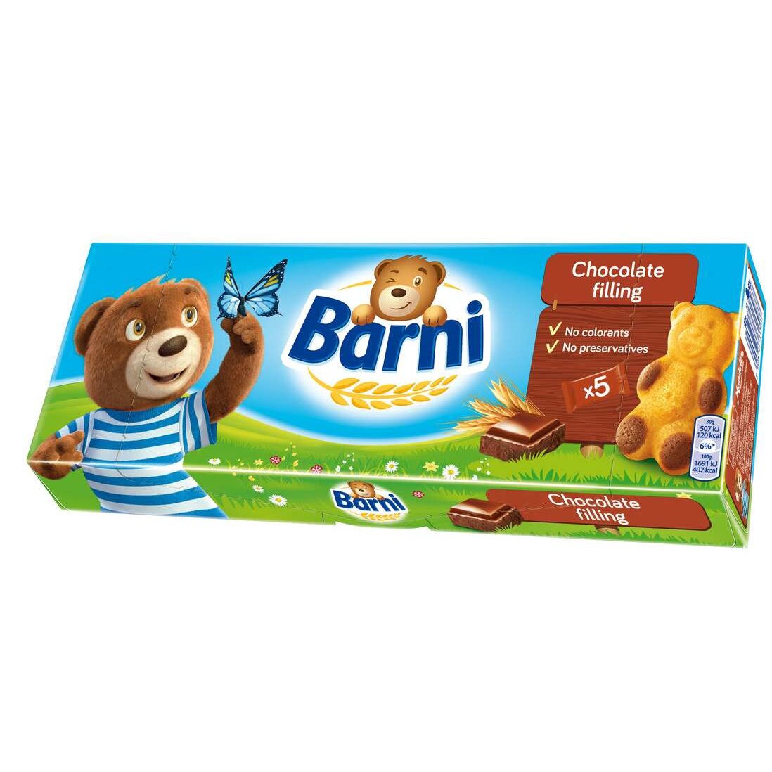 Prajitura cu crema de ciocolata 5x 30g Barni