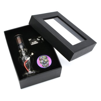Set accesorii fumatori, Calavera, Toro, bong sticla 12,5 cm, site, grinder Set accesorii fumatori, Calavera, Toro, bong sticla 12,5 cm, site, grinder