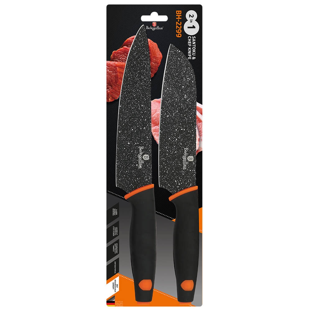 Set 2 cutite otel inoxidabil Granit Diamond Line Berlinger Haus BH 2299