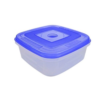 Cutie Alimente Bella, 1L, 14x14x6 cm, Capac Albastru Cutie Alimente Bella, 1L, 14x14x6 cm, Capac Albastru