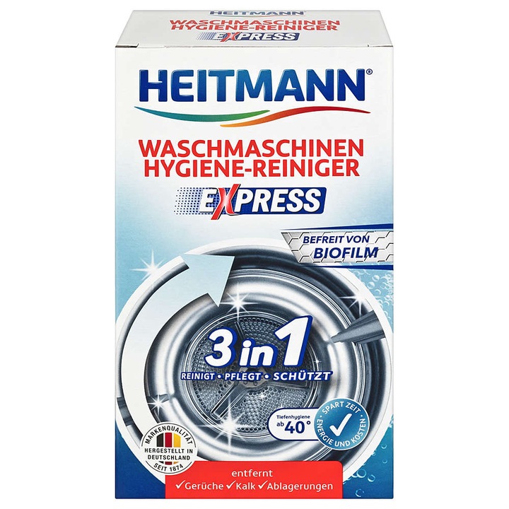 Heitmann higiéniás Mosógép tisztító por 250g