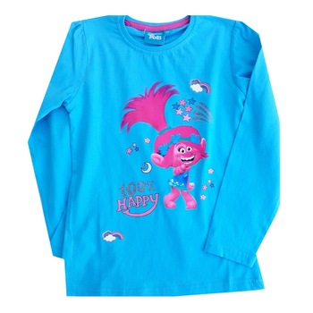 Bluza Trolls World Happy Tour, Turcoaz Bluza Trolls World Happy Tour, Turcoaz