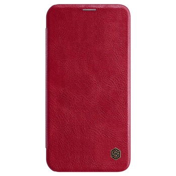 Husa Flip din Piele Apple iPhone 12 Mini Qin Desire, High Level, No.1 Touch Optim Protect, Rosu Husa Flip din Piele Apple iPhone 12 Mini Qin Desire, High Level, No.1 Touch Optim Protect, Rosu