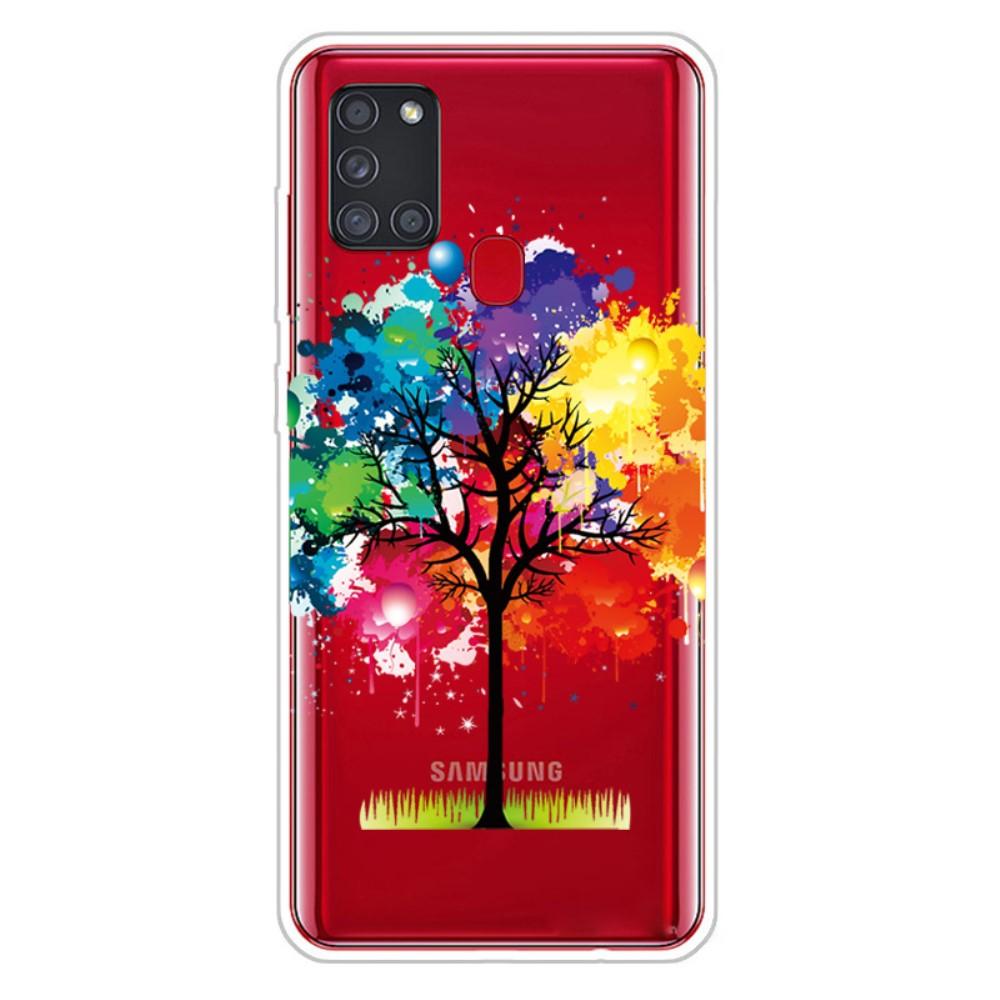 Husa Samsung Galaxy A21s model Colourful Tree, Silicon, Antisoc, Viceversa Multicolor