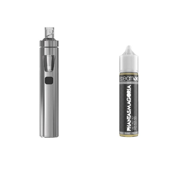 Kit Tigara Electronica Joyetech eGO AIO, 1500 mAh, Silver + Lichid SteamOK Phantasmagoria, 40 ml