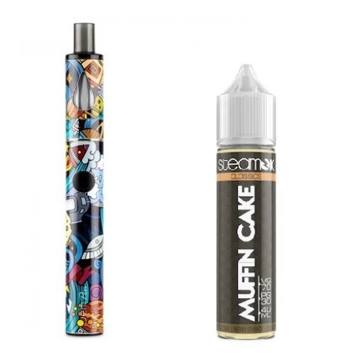 Set Tigara Electronica Innokin Jem Pen ,1000mAh ,2ml ,Cosmos + Lichid SteamOK, Muffin Cake, 40ml