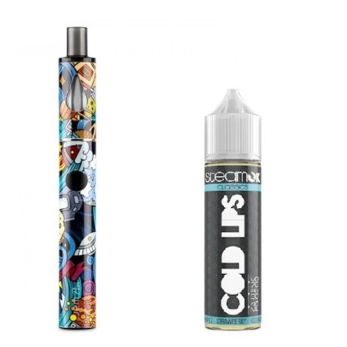 Set Tigara Electronica Innokin Jem Pen ,1000mAh ,2ml ,Cosmos + Lichid SteamOK, Cold Lips, 40ml