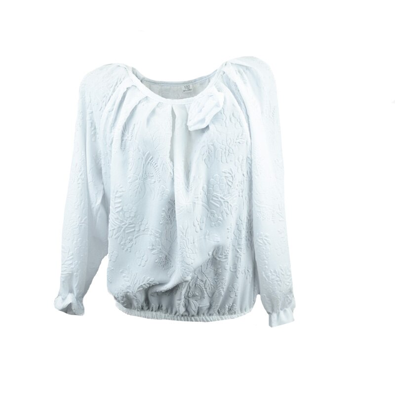 Bluza eleganta cu maneca lunga, Alessia, Alb