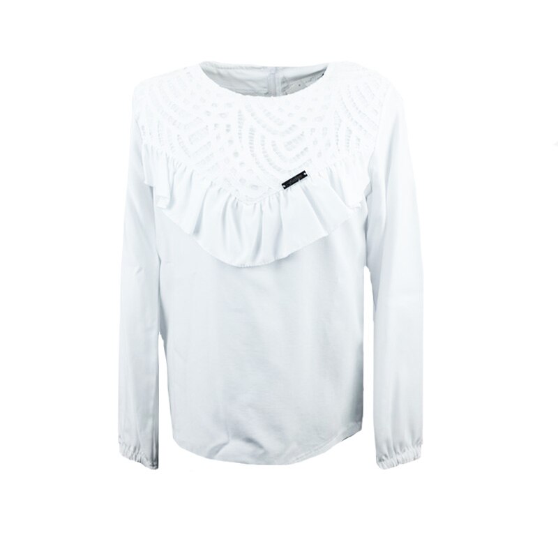 Bluza eleganta cu maneca lunga pentru fete Alessia BALS3-A, Alb, 140