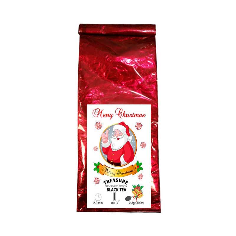 Ceai de Craciun,negru cu marzipan si nuci,infuzie,punga 50gr,Treasure