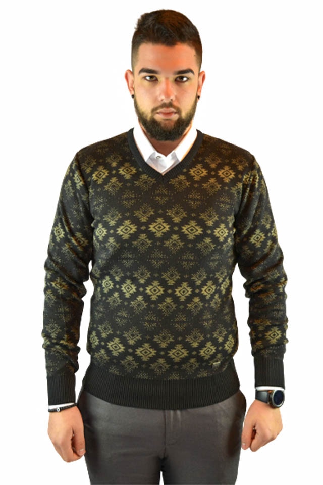 Pulover Keep Out, Slim Fit, Negru, Negru, M