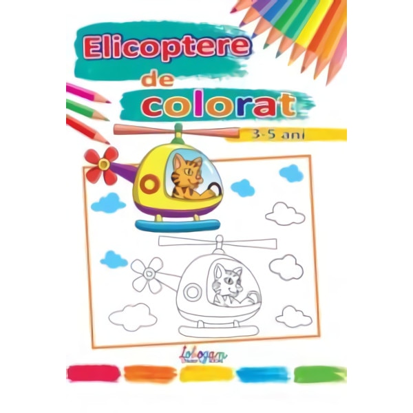 Elicoptere de colorat (3-5 ani)
