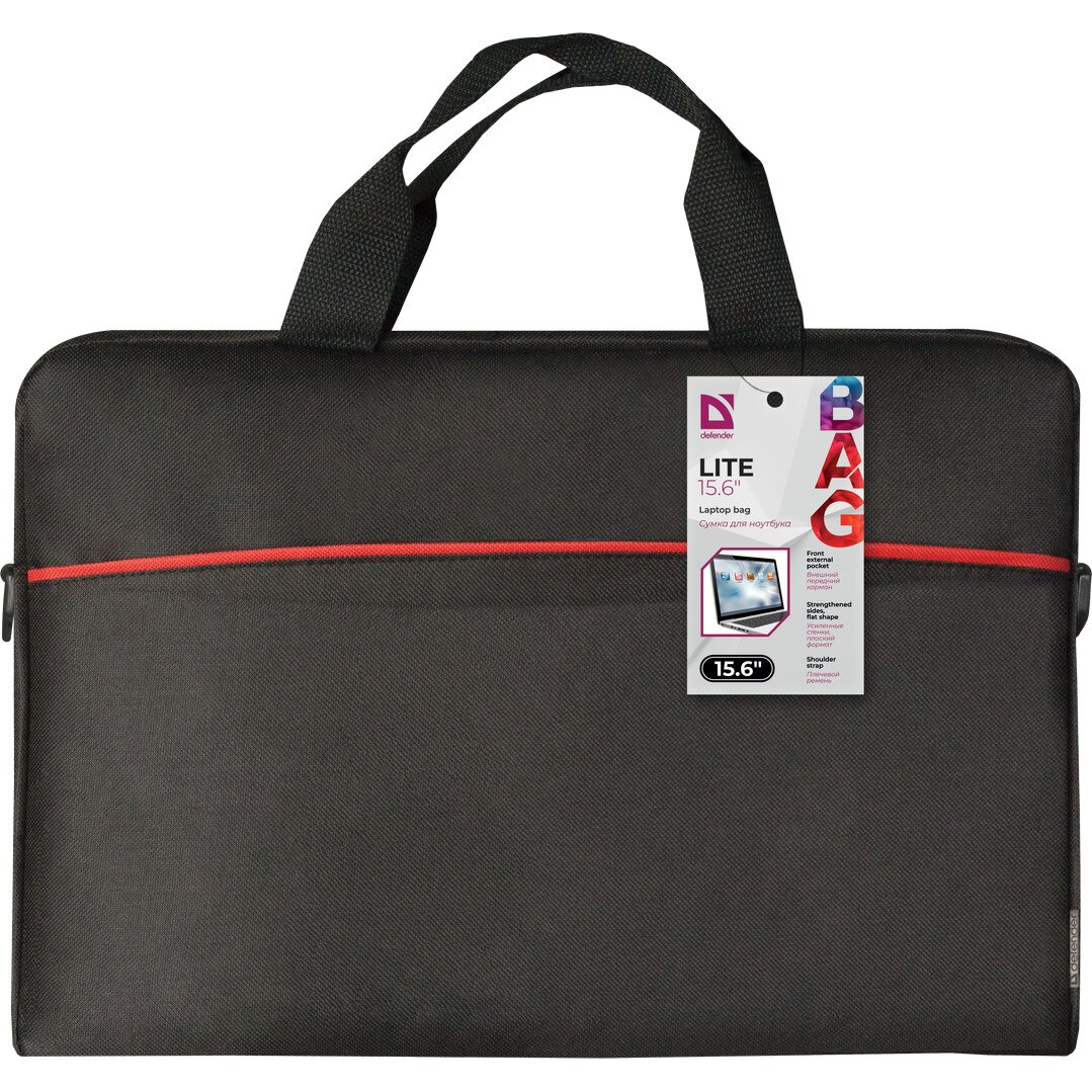 Geanta pentru laptop Defender LITE 15.6" Negru cu buzunar