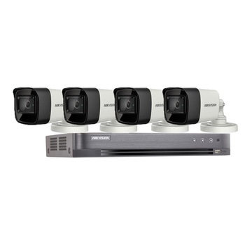 Sistem de supraveghere video Hikvision 4 camere de exterior 8MP(4K), IR 60M Sistem de supraveghere video Hikvision 4 camere de exterior 8MP(4K), IR 60M